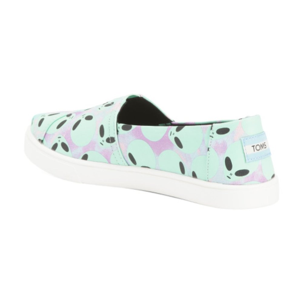 Toms Glow In The Dark Alien Slip On Shoes NIB - Picture 3 of 9